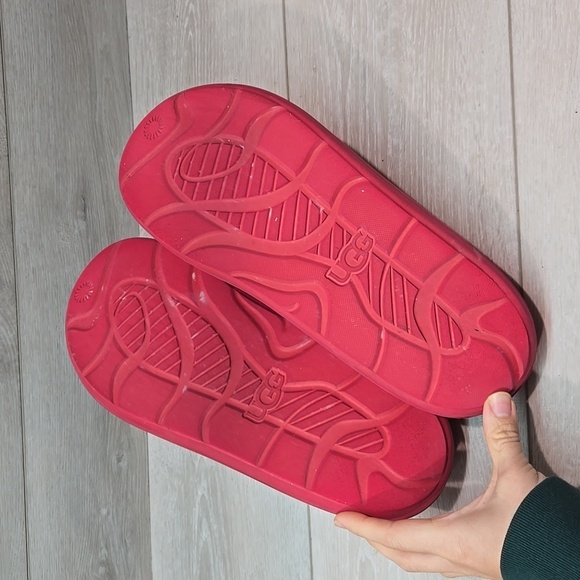 Ugg Mens Platform Sport Samba red Outdoor Open Toe Sandals shoes sz 11 - Picture 8 of 10